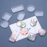 18X Silicone Mold Set for DIY Keychain Pendant Crystal Epoxy Mold