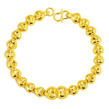 Heart Shaped Yellow Bracelet for Women Bride Wedding Bangle Jewelry