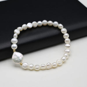 Natural Freshwater Pearl Bracelets for DIY Jewelry Making
