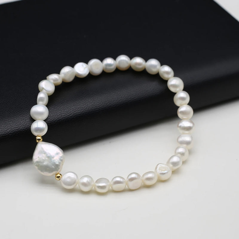 Natural Freshwater Pearl Bracelets for DIY Jewelry Making