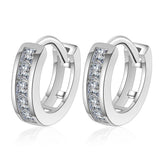 3cttw Moissanite Hoop Earring 925 Sterling Silver