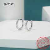 3cttw Moissanite Hoop Earring 925 Sterling Silver