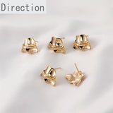 18k Copper-plated Gold-plated Earrings DIY Material