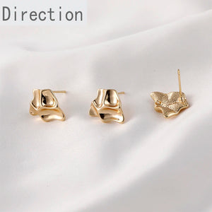 18k Copper-plated Gold-plated Earrings DIY Material