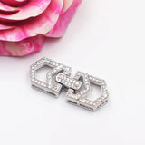 18k Gold Filled CZ Micro Pave Clasp 11.5x30mm