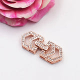 18k Gold Filled CZ Micro Pave Clasp 11.5x30mm