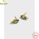 925 Sterling Silver 4A Zircon Stud Earrings for Women