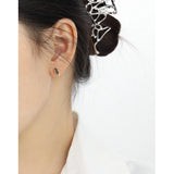 925 Sterling Silver 4A Zircon Stud Earrings for Women