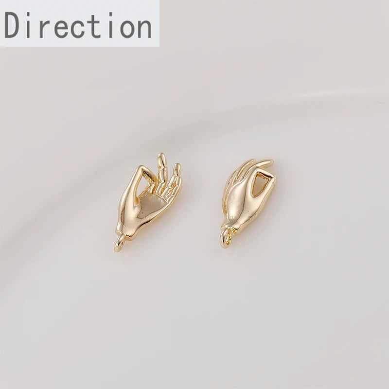 Palm OK Gesture Pendant Diy Jewelry Accessory Material