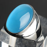18k Stainless Steel Ring with Large Cat Eye Stone