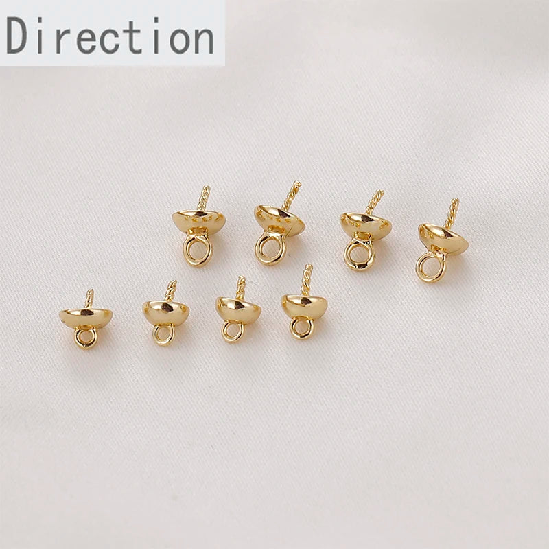 18k Color-preserving Hooded Sheep Eye Studs Bracelet Necklace Pendant Material