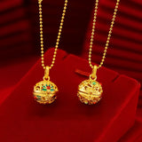 18k Antique Burnt Sachet Pendant for Women