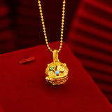 18k Antique Burnt Sachet Pendant for Women