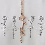 18k Name Letter Necklace Personalized Birthday Gift