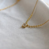 925 Sterling Silver Beaded Chain Necklace Zircon Necklaces Pendants