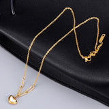 18k Peach Heart Pendant Necklace for Women