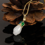 Real Natural Jade Treasure Pendant Necklace Jewelry Pendant Females