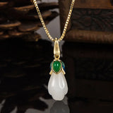 Real Natural Jade Treasure Pendant Necklace Jewelry Pendant Females