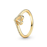 18k Plated 925 Silver Princess Crown Ring