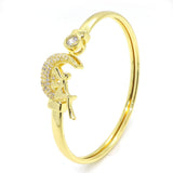 Moon Star Zircon Jewelry Set for Women Gift