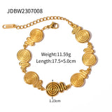 18k Plated Stainless Steel Swirl Bangles Bracelet for Girls