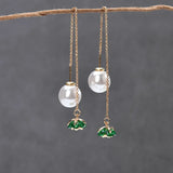 18k Plated Zircon Flower Pendant for DIY Earring