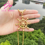 18k Plated Pendant with Chain Anchor Crocodile Mermaid Elephant Necklace