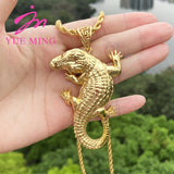 18k Plated Pendant with Chain Anchor Crocodile Mermaid Elephant Necklace