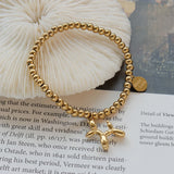 18k Plated Balloon Dog Stretch Bracelet Lucky Charm Jewelry