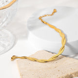 Women's Double Cross Snake Chain Bracelet Jewelry