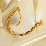Women's Double Cross Snake Chain Bracelet Jewelry
