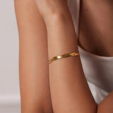 Women's Double Cross Snake Chain Bracelet Jewelry