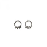 925 Sterling Silver Coil Hoop Earrings For Women