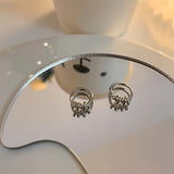 925 Sterling Silver Coil Hoop Earrings For Women