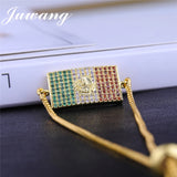 Mexico Football Fans Bracelet Adjustable Chains 18k Plating Charm Jewelry Gift
