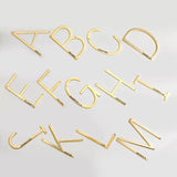 18k Plating Initials Necklaces Carved Names Sweater Chains