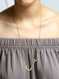 18k Plating Initials Necklaces Carved Names Sweater Chains
