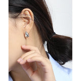 Water Drop Stud Earrings 925 Sterling Silver Platinum Earings Femme