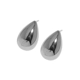 Water Drop Stud Earrings 925 Sterling Silver Platinum Earings Femme