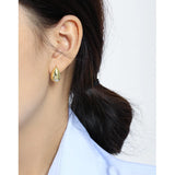 Water Drop Stud Earrings 925 Sterling Silver Platinum Earings Femme