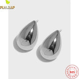 Water Drop Stud Earrings 925 Sterling Silver Platinum Earings Femme