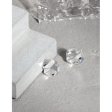18k Plated Bump Stud Earrings 925 Silver 12.3mm Round Earings