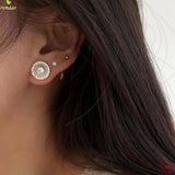 925 Sterling Silver Stud Earrings Fine Pattern Earings Jewelry