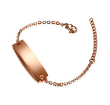 18k Rose & Silver Chain Bracelets for Women
