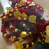 18k Gold-plated Small Bracelet Women's Single Circle National Style
