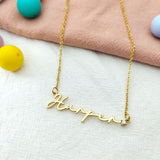 Personalized Name Necklace with CZ Stone, Custom Name Jewelry