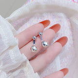 18k Metal Earrings Minimalist Charm Daily Women Jewelry Accessories
