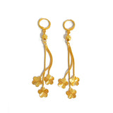 Plum Blossom Flower Tassel Earrings - Women's Jewelry Gift