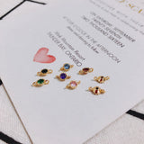 18k Copper Plated Zircon DIY Earrings Bracelet Necklace Material