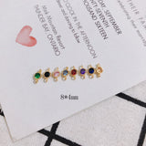 18k Copper Plated Zircon DIY Earrings Bracelet Necklace Material